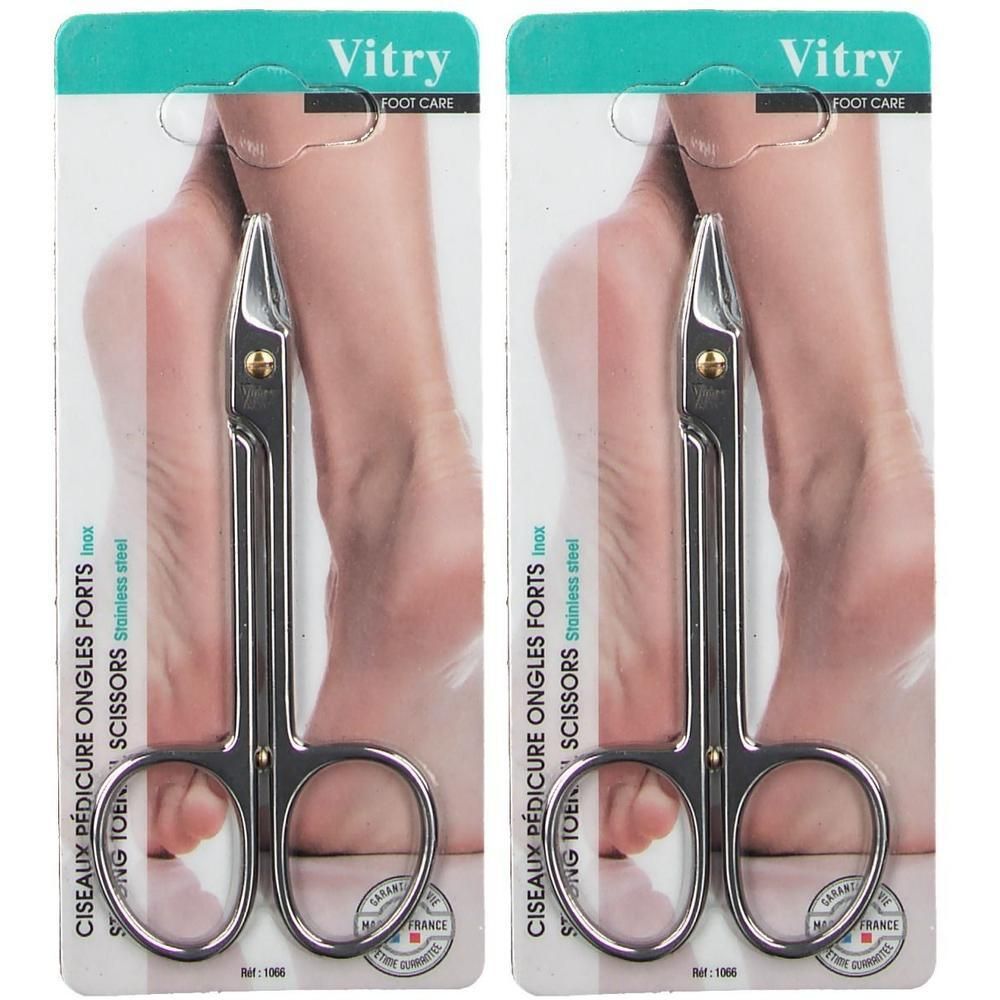 Ciseaux à ongles Vitry en acier inoxydable, pour ongles forts.