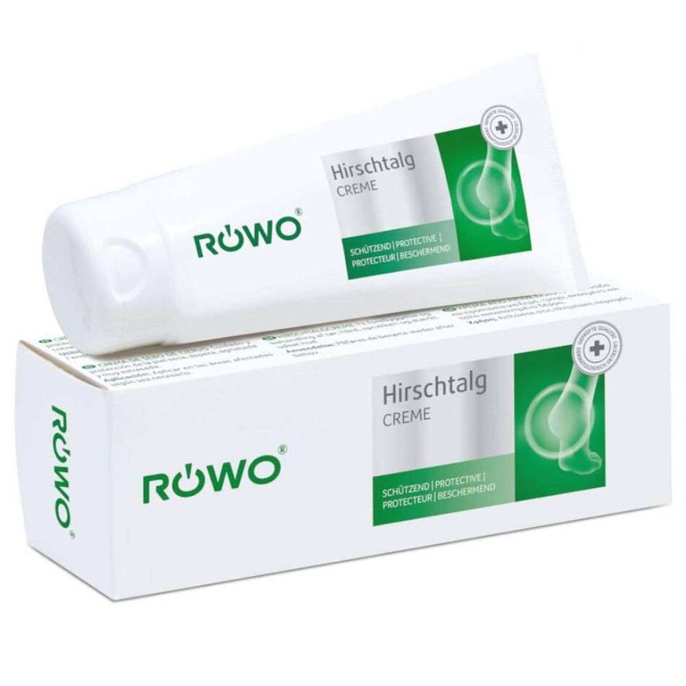 Tube et boîte Röwo Hirschtal Crème. Schutzend/Protective/Protecteur/Beschermend.