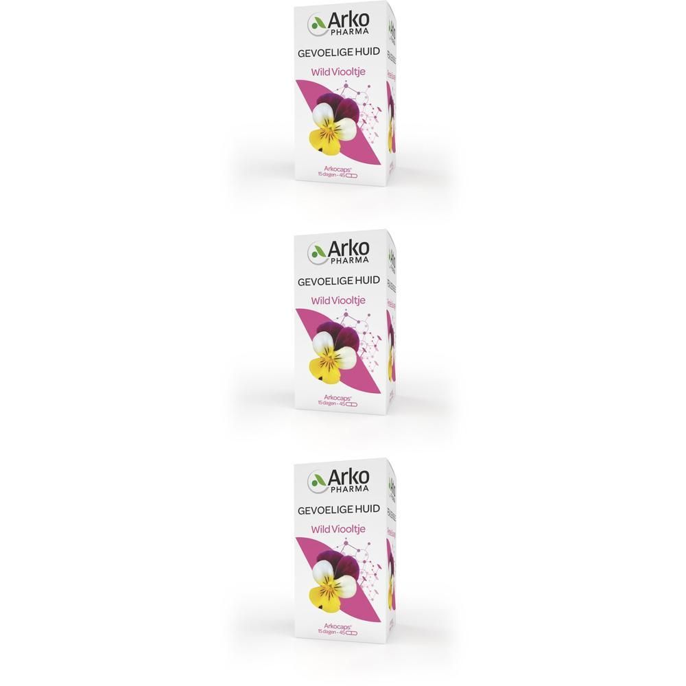 Arko Pharma Gevoelige Huid Wild Viooltje verpakking met viooltjesillustratie.