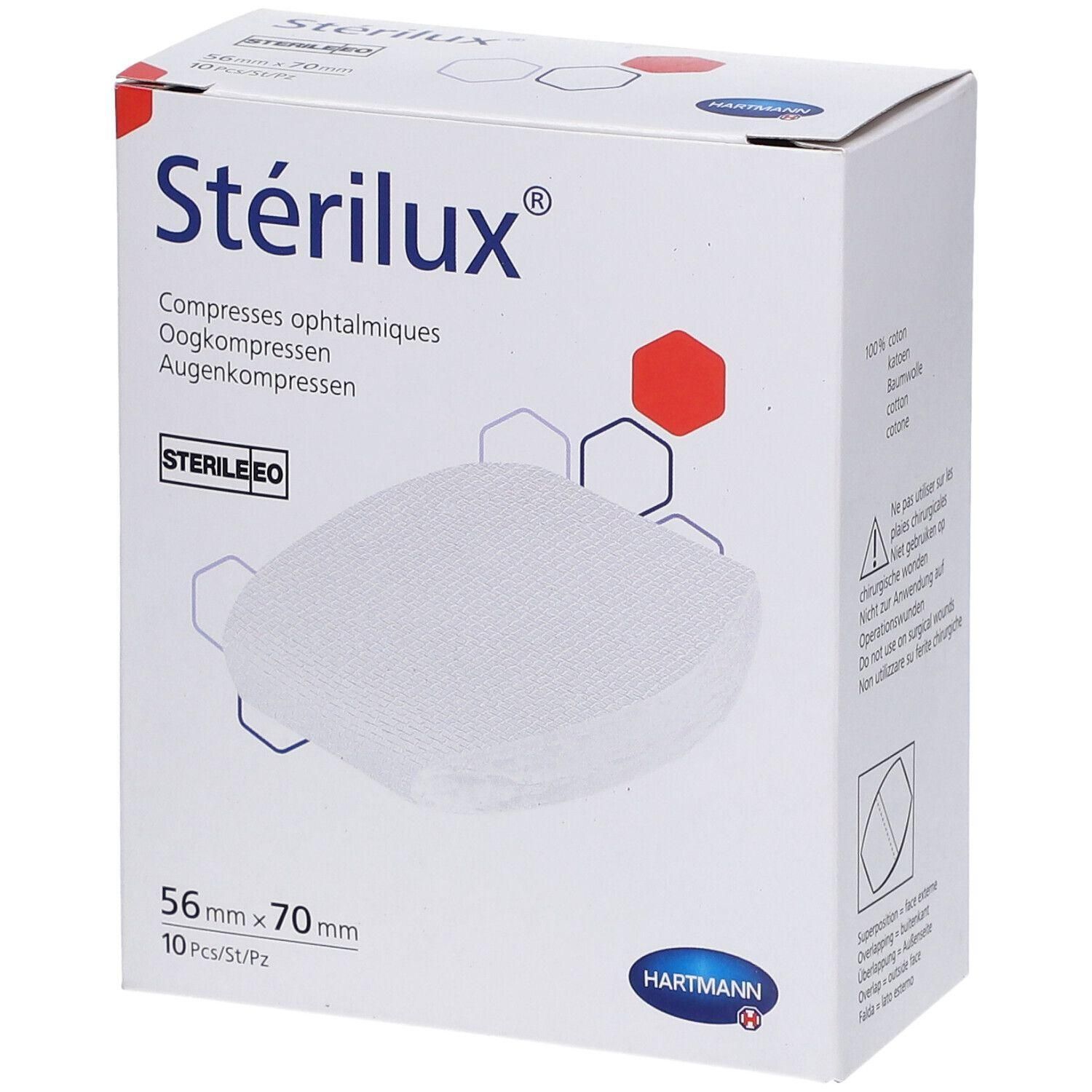 Hartmann Sterilux Oogkompres 56X70Mm