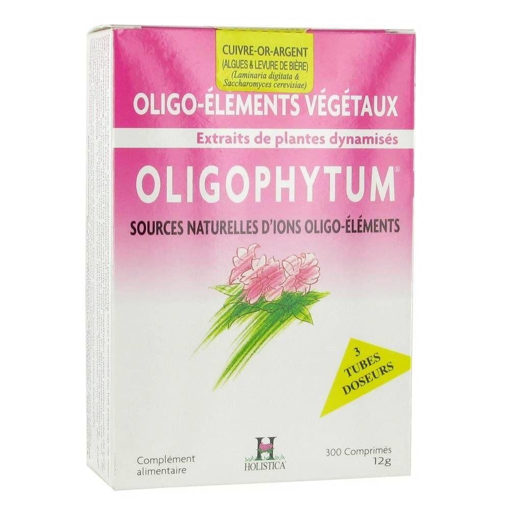Verpakking van Oligophytum, plantaardige oligo-elementen, 300 tabletten.