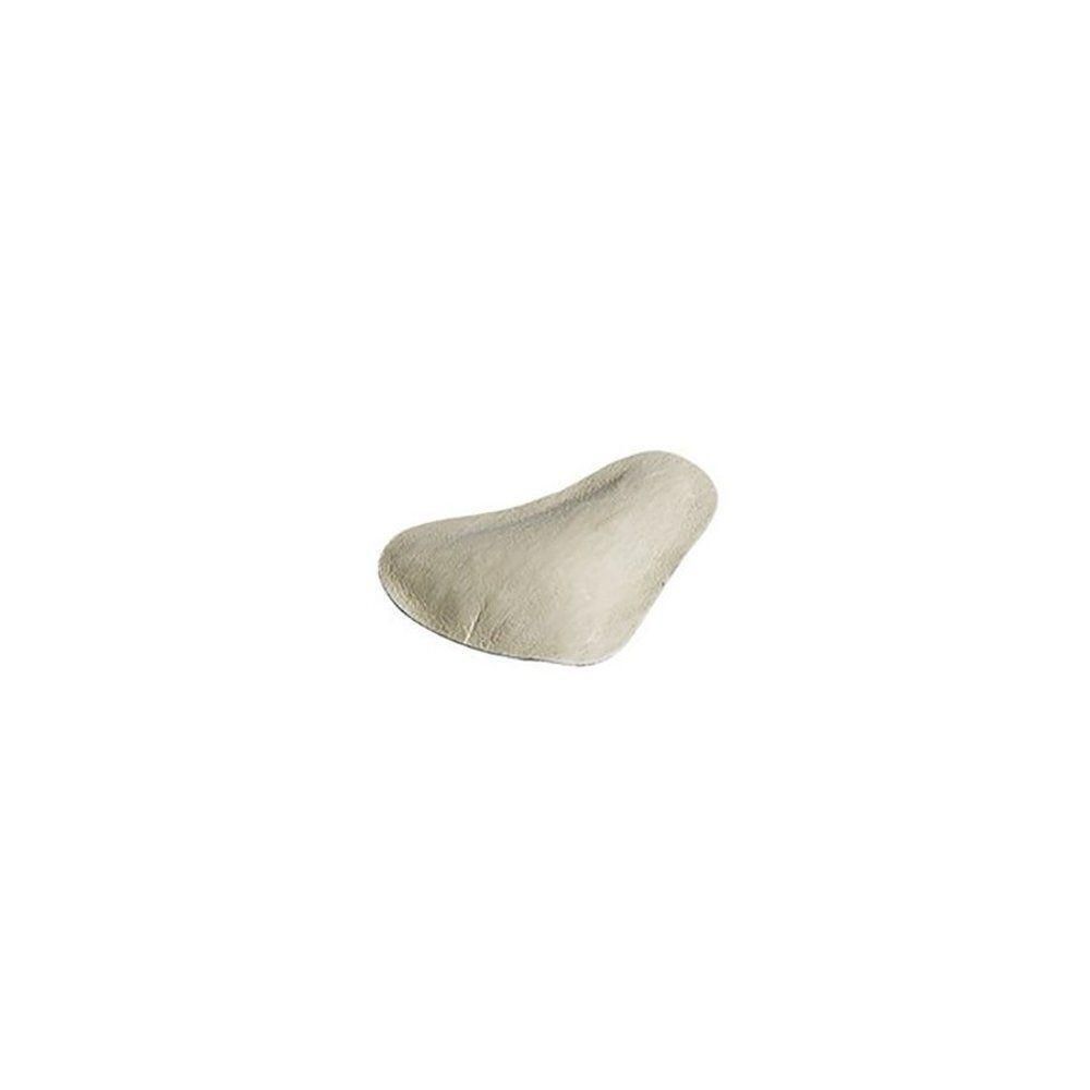 Un coussinet plantaire individuel, de couleur beige, en matière souple.