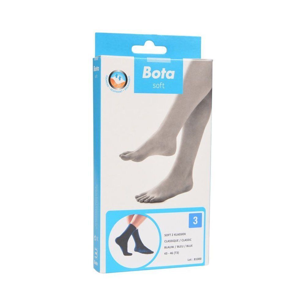 Emballage pour chaussettes Bota Soft 2 Classique, taille 43-46, bleu.