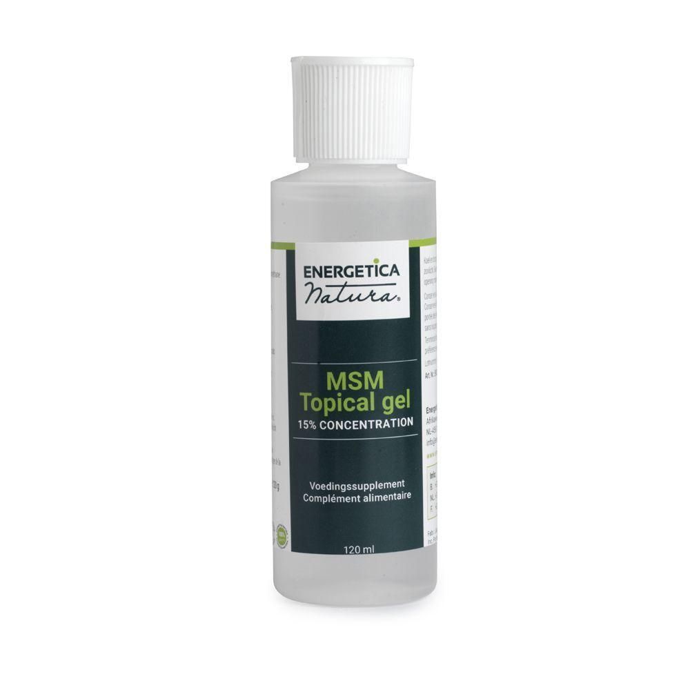Flacon de gel topique MSM à 15% de concentration, 120 ml.