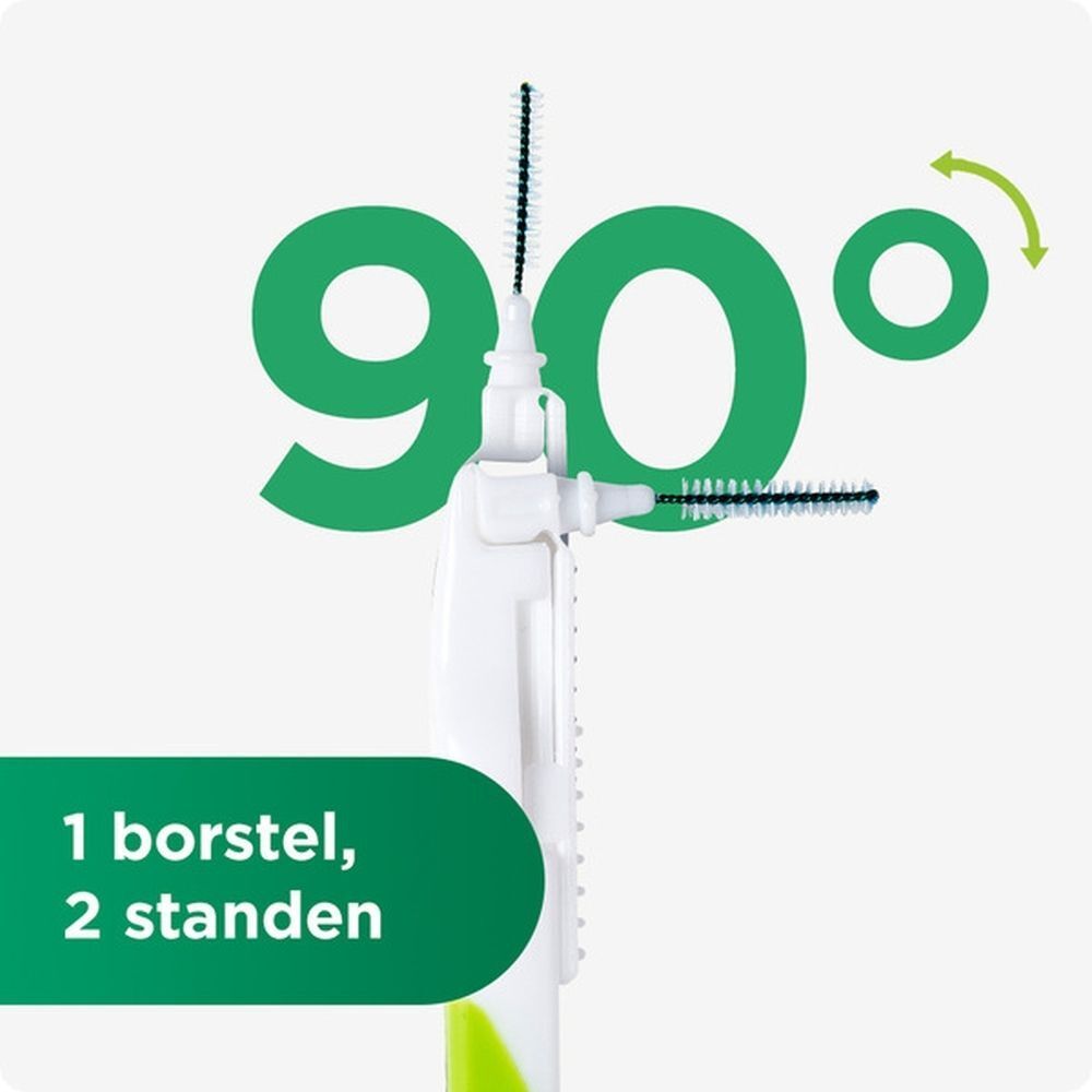 GUM Bi-Direction interdentale borstel met 90 graden hoek en twee standen.