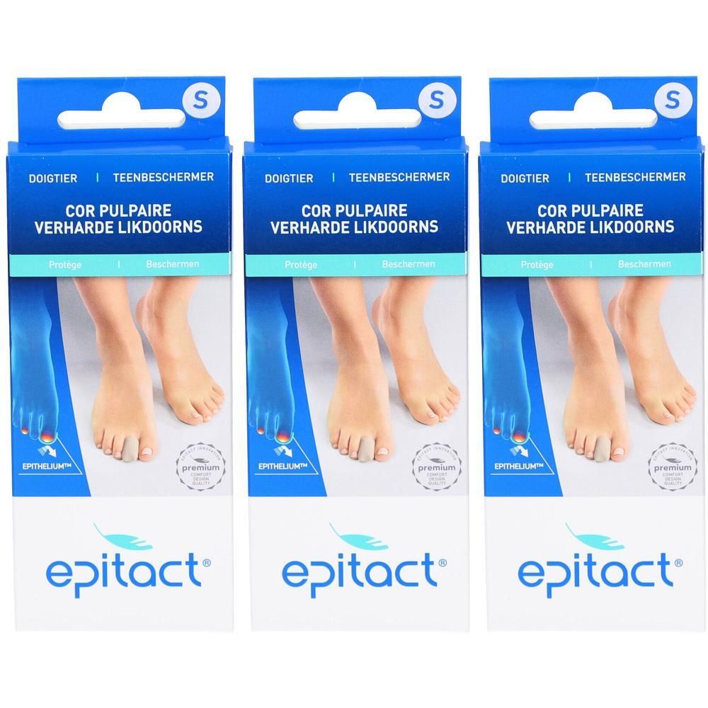 Trois paquets de Doigtiers Cor Pulpaire Epitact, taille S.
