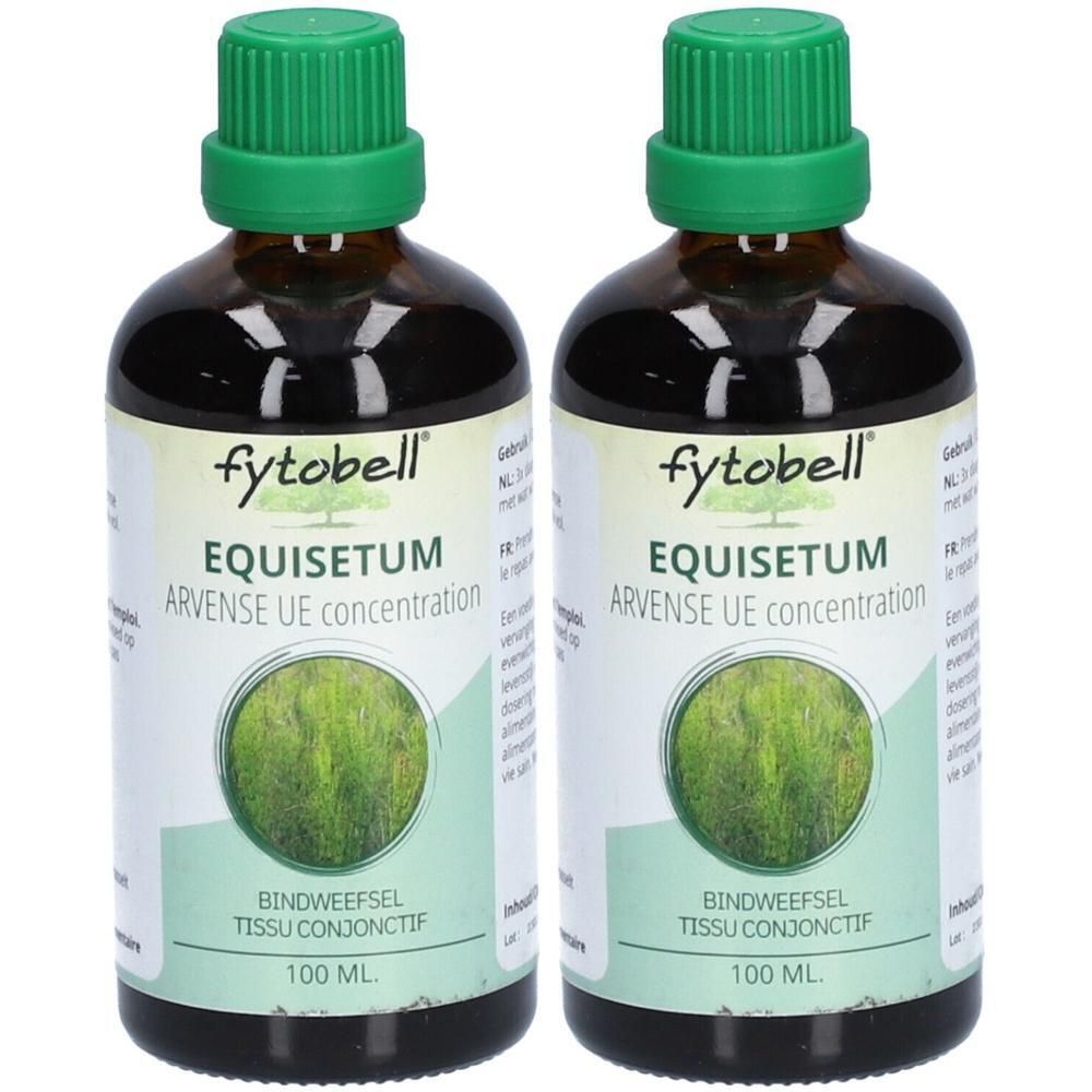 Twee flessen Fytobell Equisetum Arvense UE concentratie, elk 100 ml.