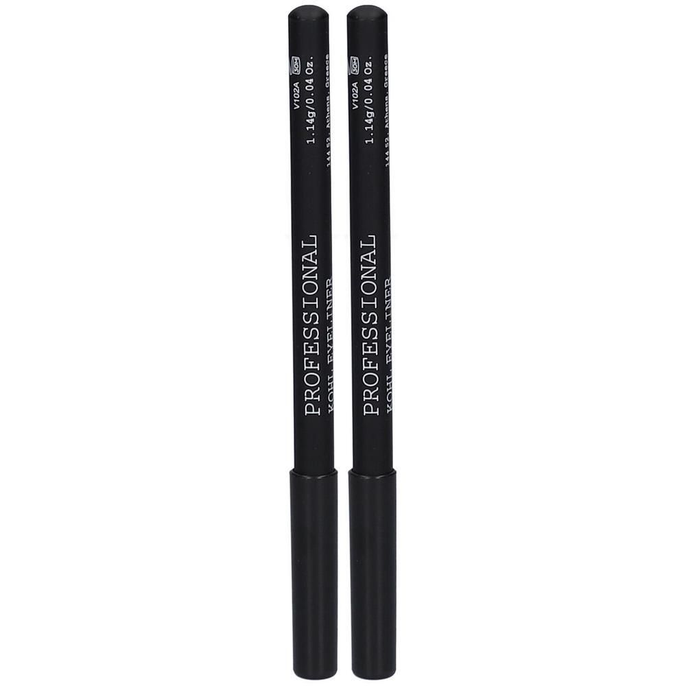 Deux crayons khôl noirs "PROFESSIONAL KOHL EYELINER".