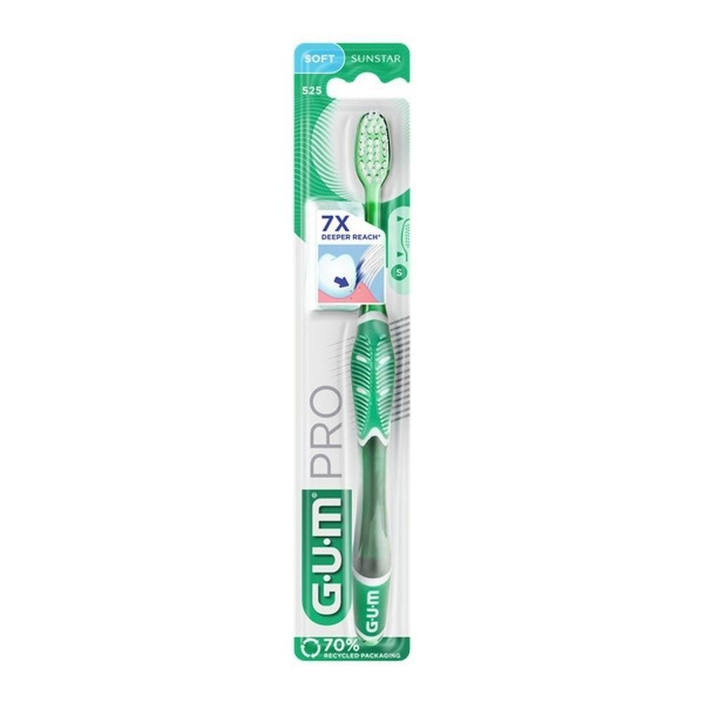 Brosse à dents GUM Technique Pro Compact Soft sous blister.