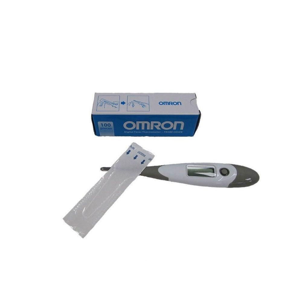Omron digitale thermometer met 100 wegwerphulzen.