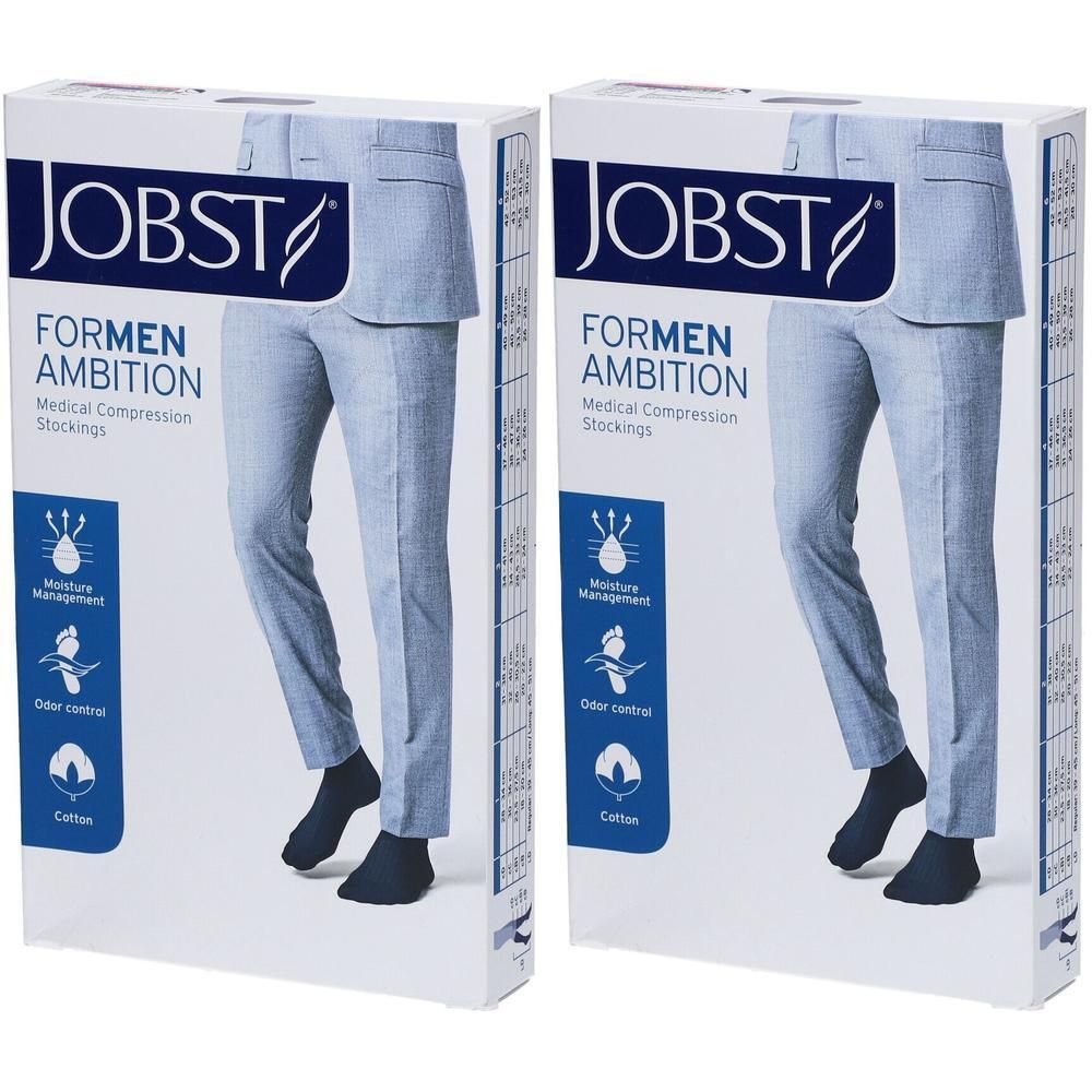 JOBST For Men Ambition Kniekous Compressieklasse 2 AD Navy Large