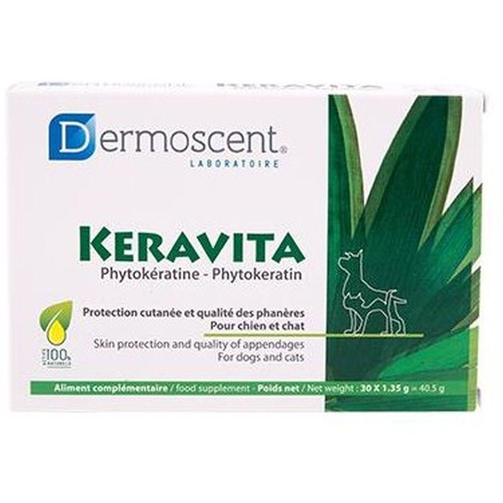 Dermoscent Keravita Phytokeratine voor honden en katten. Huid- en vachtbescherming.