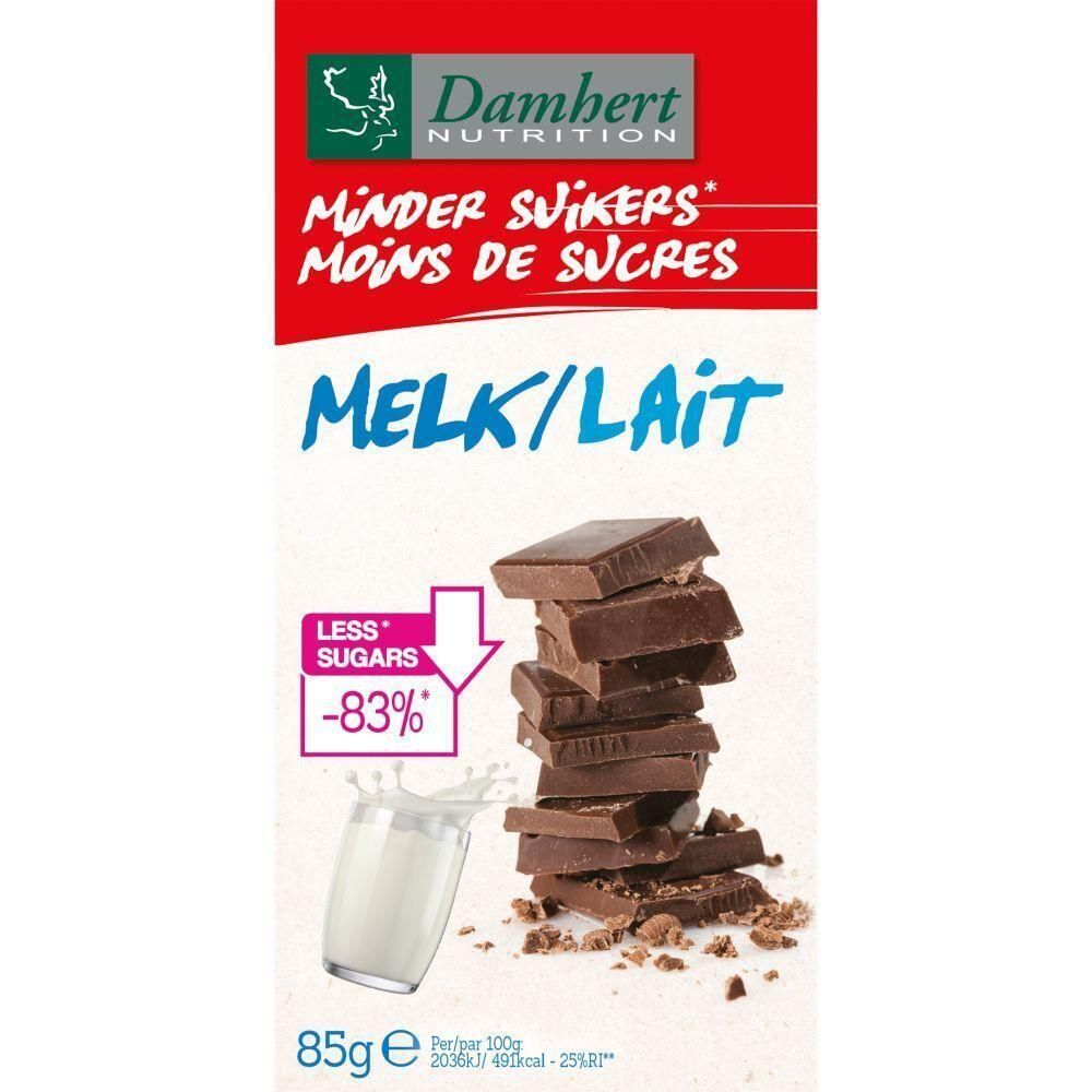 Damhert Melkchocolade Minder Suikers