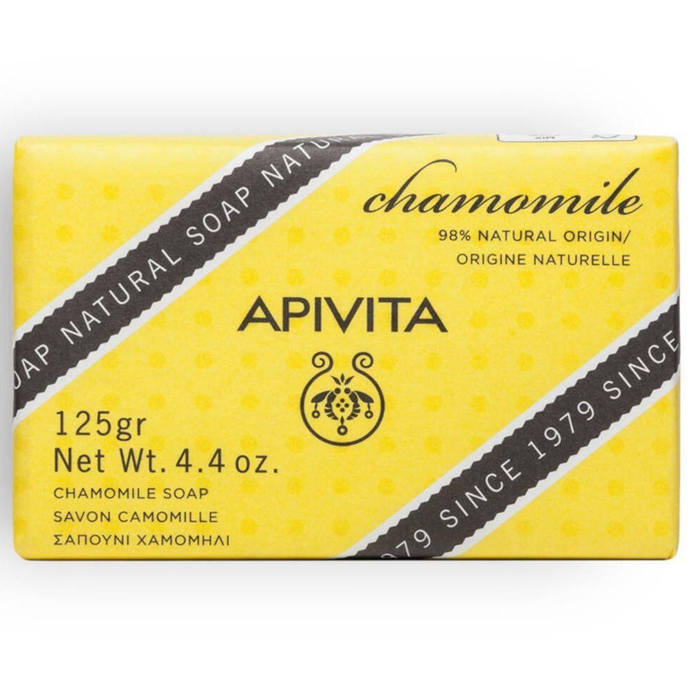 Apivita Kamille Zeep, 125g. 98% natuurlijke oorsprong.