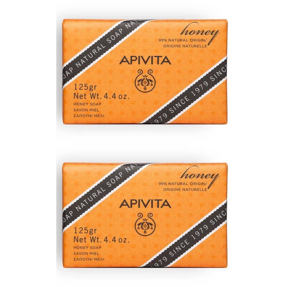 Twee pakken Apivita honingzeep, 125g.