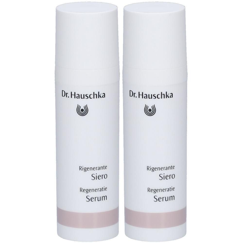 Twee Dr. Hauschka flacons met regenererend serum.