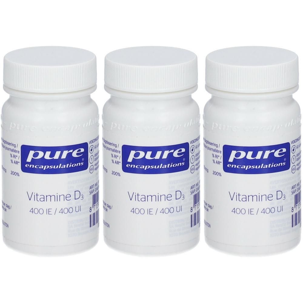 Pure Encapsulations Vitamine D3 400 UI