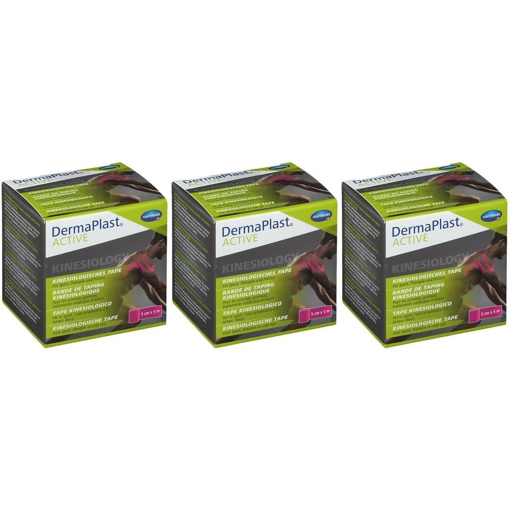 HARTMANN® Dermaplast® Bande kinésiologique active rose 5 cm x 5 m
