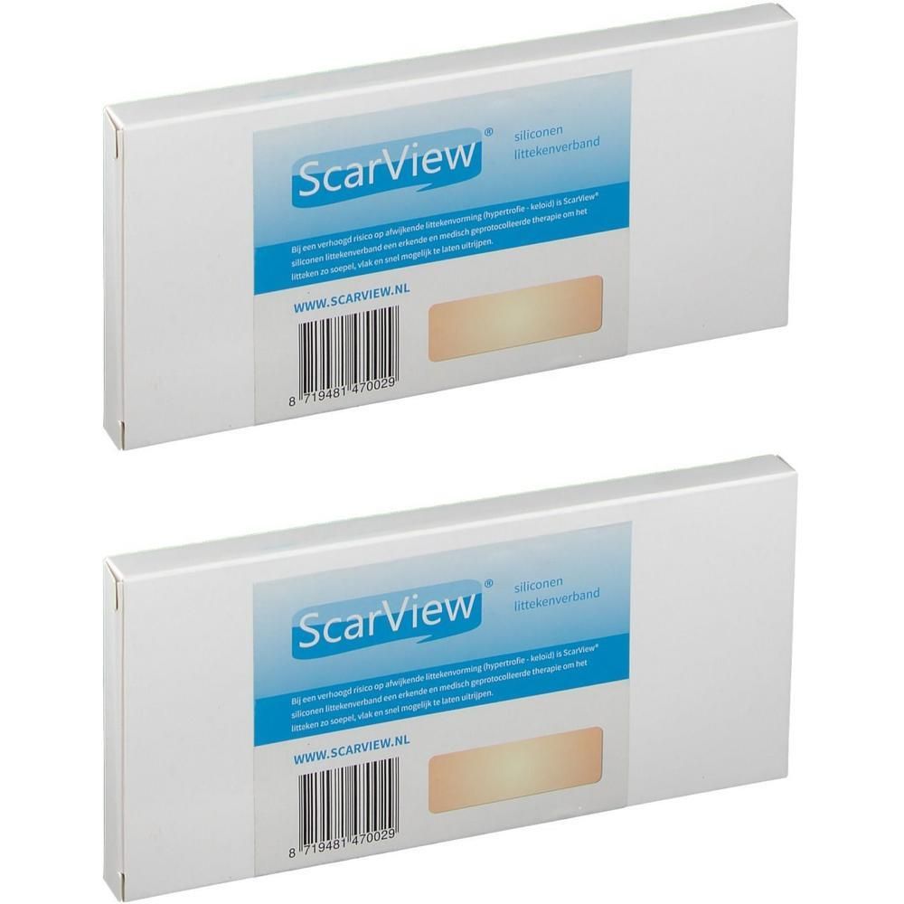 Deux paquets de bande de silicone ScarView pour cicatrices.