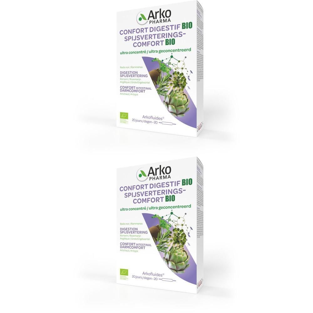 Arko Pharma Confort Digestif Bio verpakking met artisjokafbeelding.