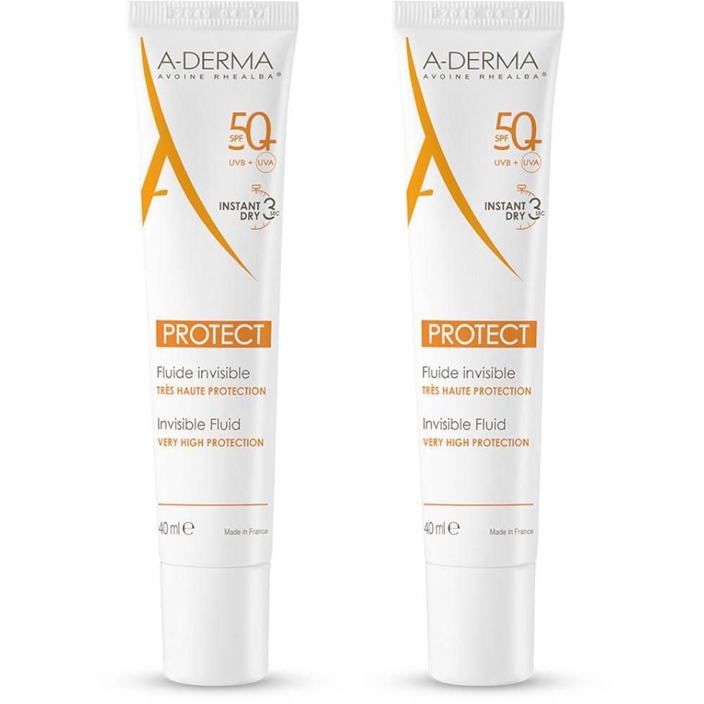 Twee A-Derma Protect Fluide Invisible SPF50+ tubes, 40ml.