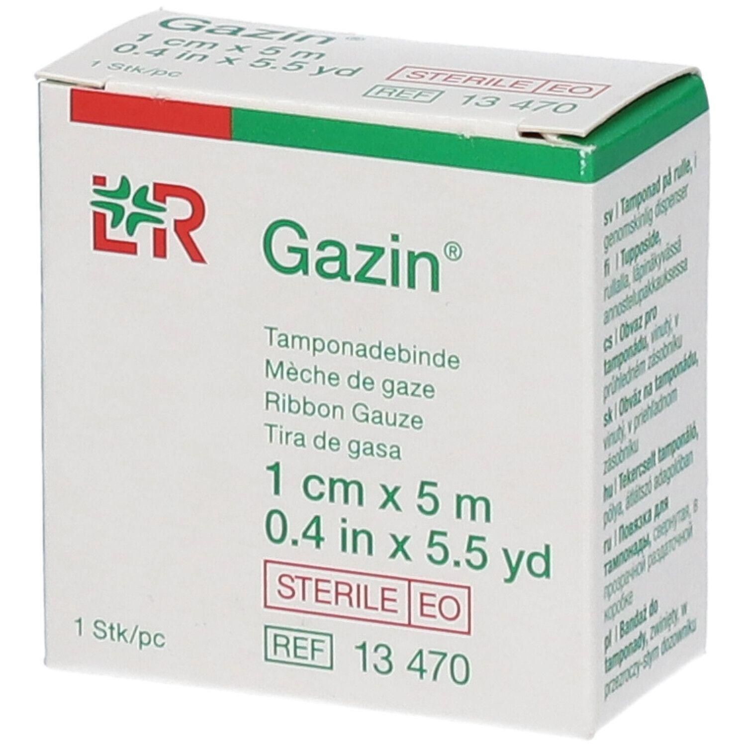 Gazin Gaasrol 1 cm x 5 m, steriel.