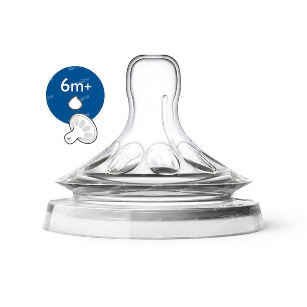 Philips Avent Natural 2.0 Speen Dikke Voeding, 6m+