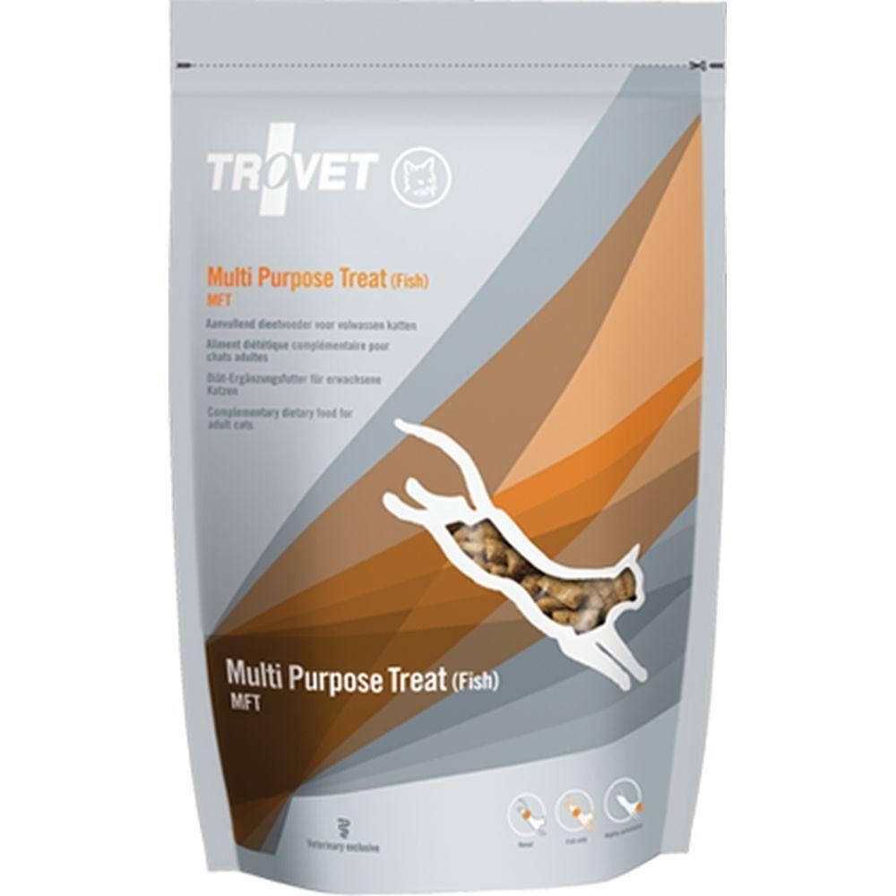 TROVET Multi Purpose Treat (Fish) MFT Sachet de friandises polyvalentes au poisson pour chats adultes.