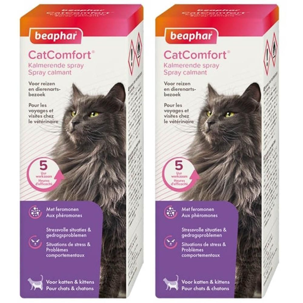 Spray Beaphar CatComfort: Spray calmant pour chats, aux phéromones, pour situations de stress.
