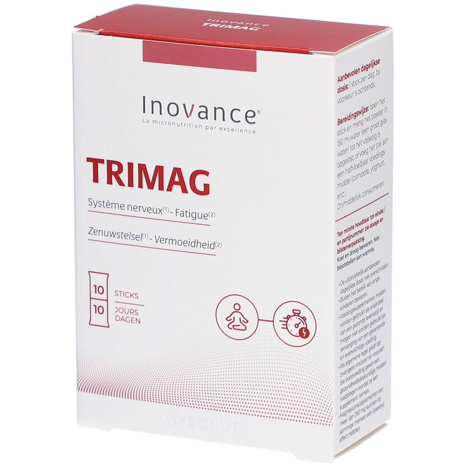 Doos Inovance Trimag met 10 sticks voor zenuwstelsel en vermoeidheid.