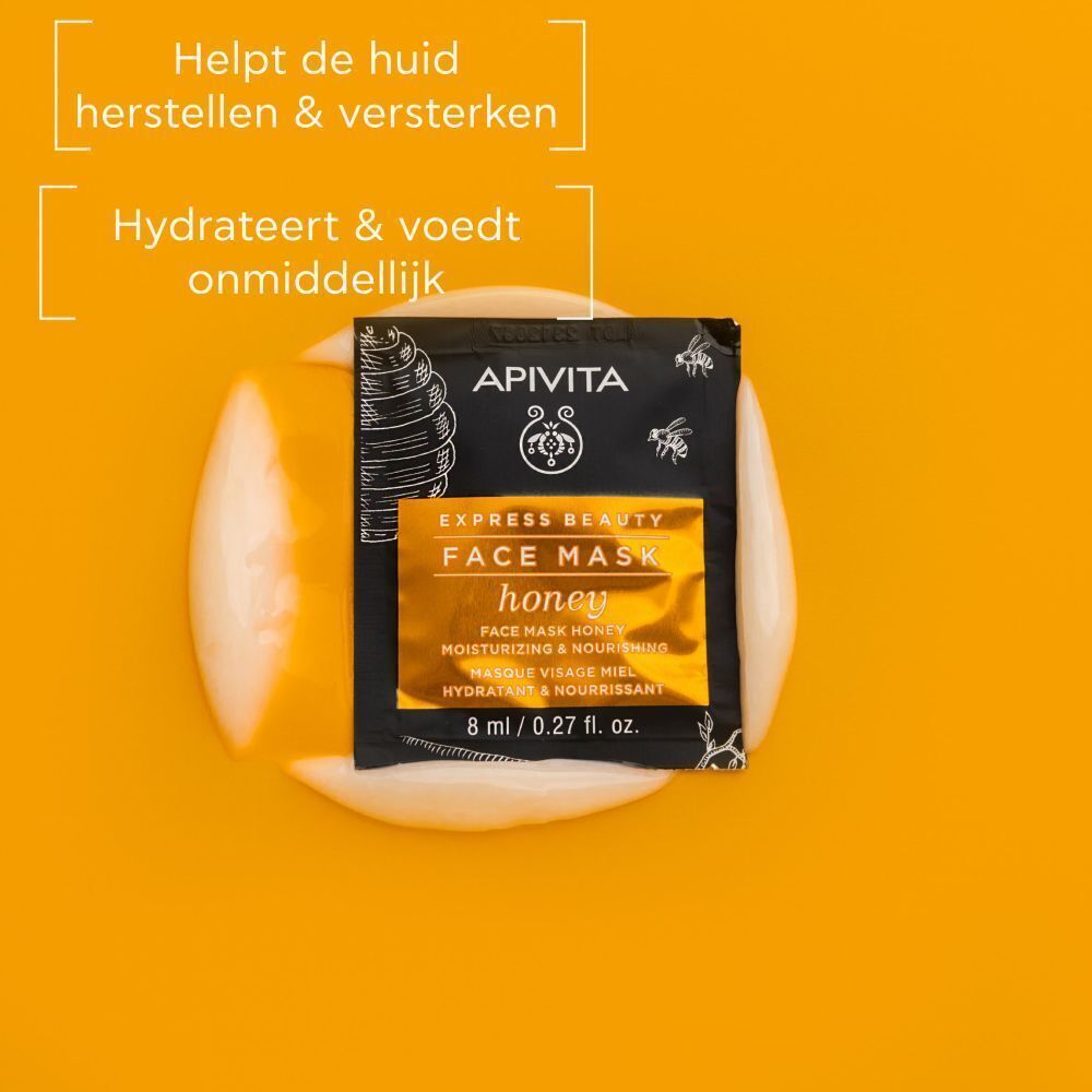 Apivita Express Beauty Honing Gezichtsmasker, 8ml.