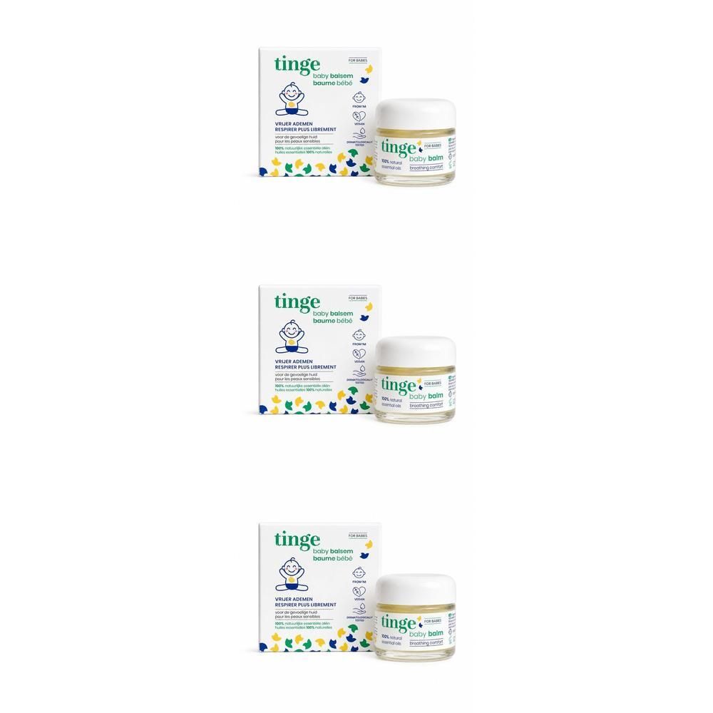 Tinge Babybalsem voor vrije ademhaling, 100% natuurlijke ingrediënten.