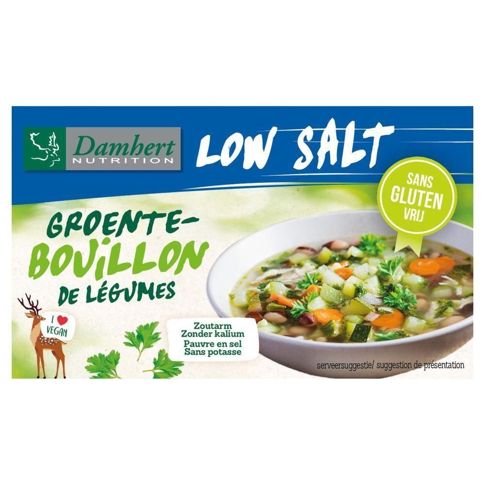 Damhert Cubes Bouillon de Légumes Pauvres en Sel et Sans Gluten