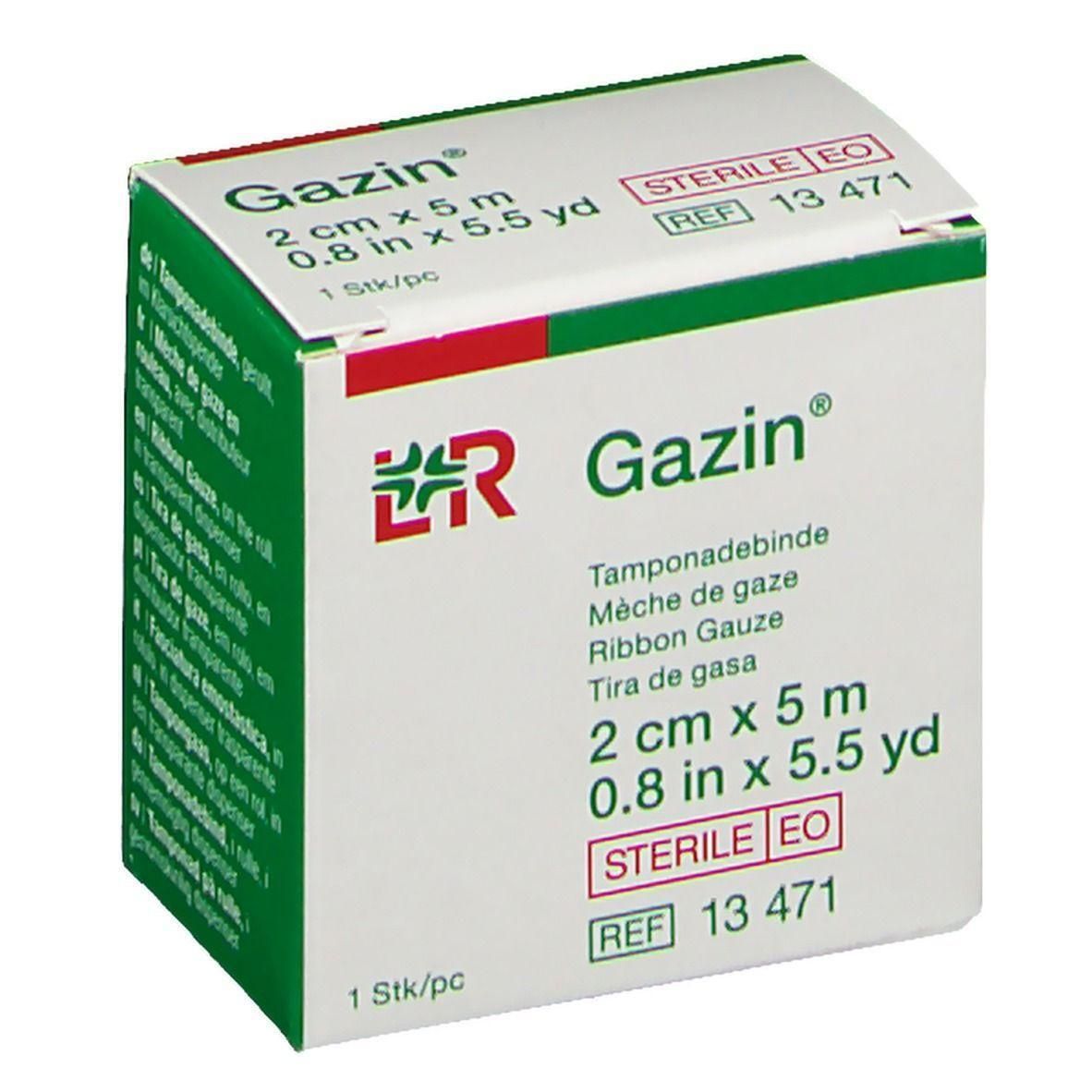 Gazin Gaasverband, 2 cm x 5 m, steriel.