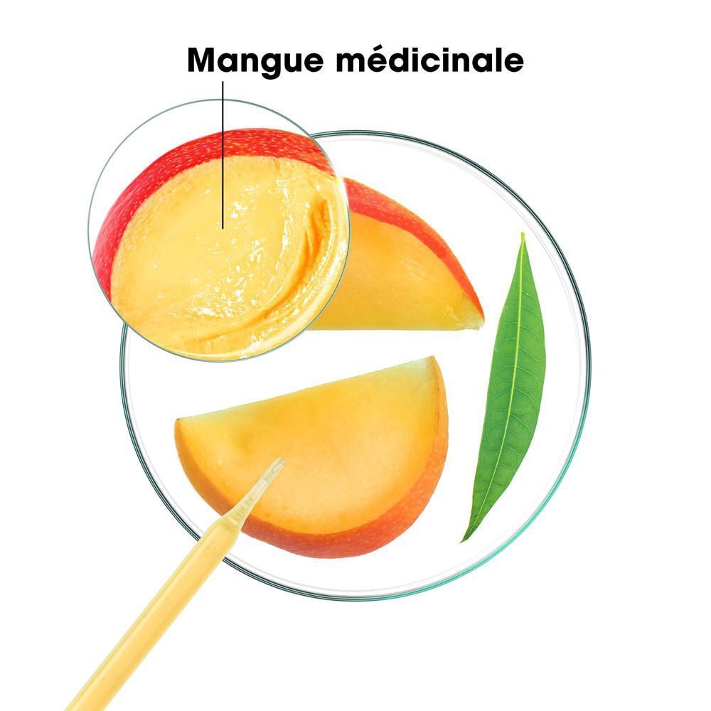 Huile Nutrition Mangue Klorane: 97% d'ingrédients naturels, vegan, pulpe de mangue.