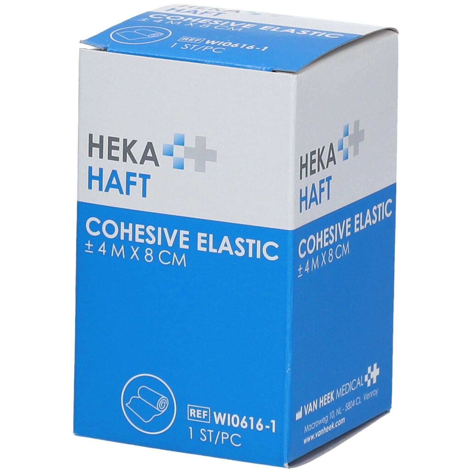 Heka Haft cohesief elastisch verband, 4m x 8cm.