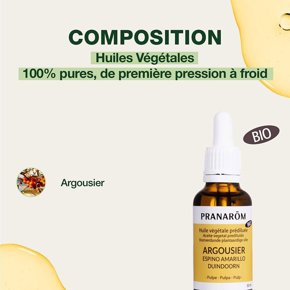Pranarôm Huile Végétale Argousier Bio