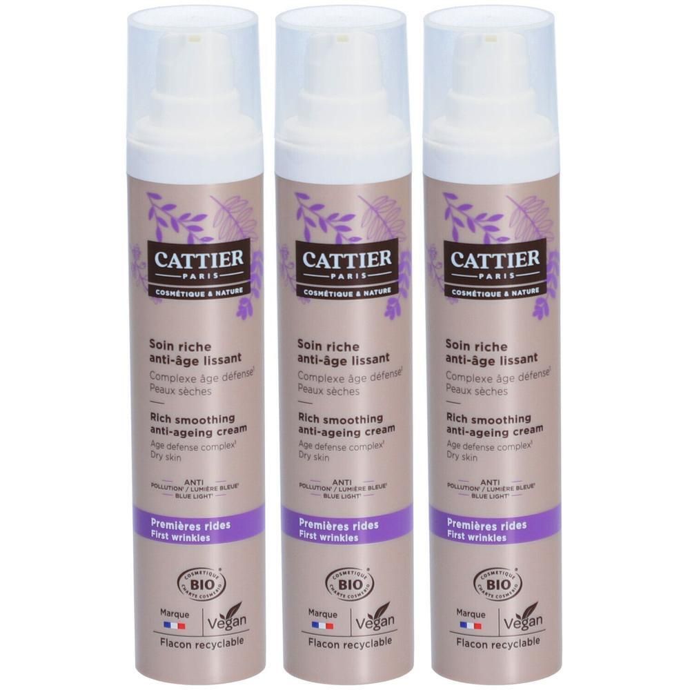 Cattier Soin Rich Smoothing Anti-ageing Cream - Age Defense Complex-Dry Skin