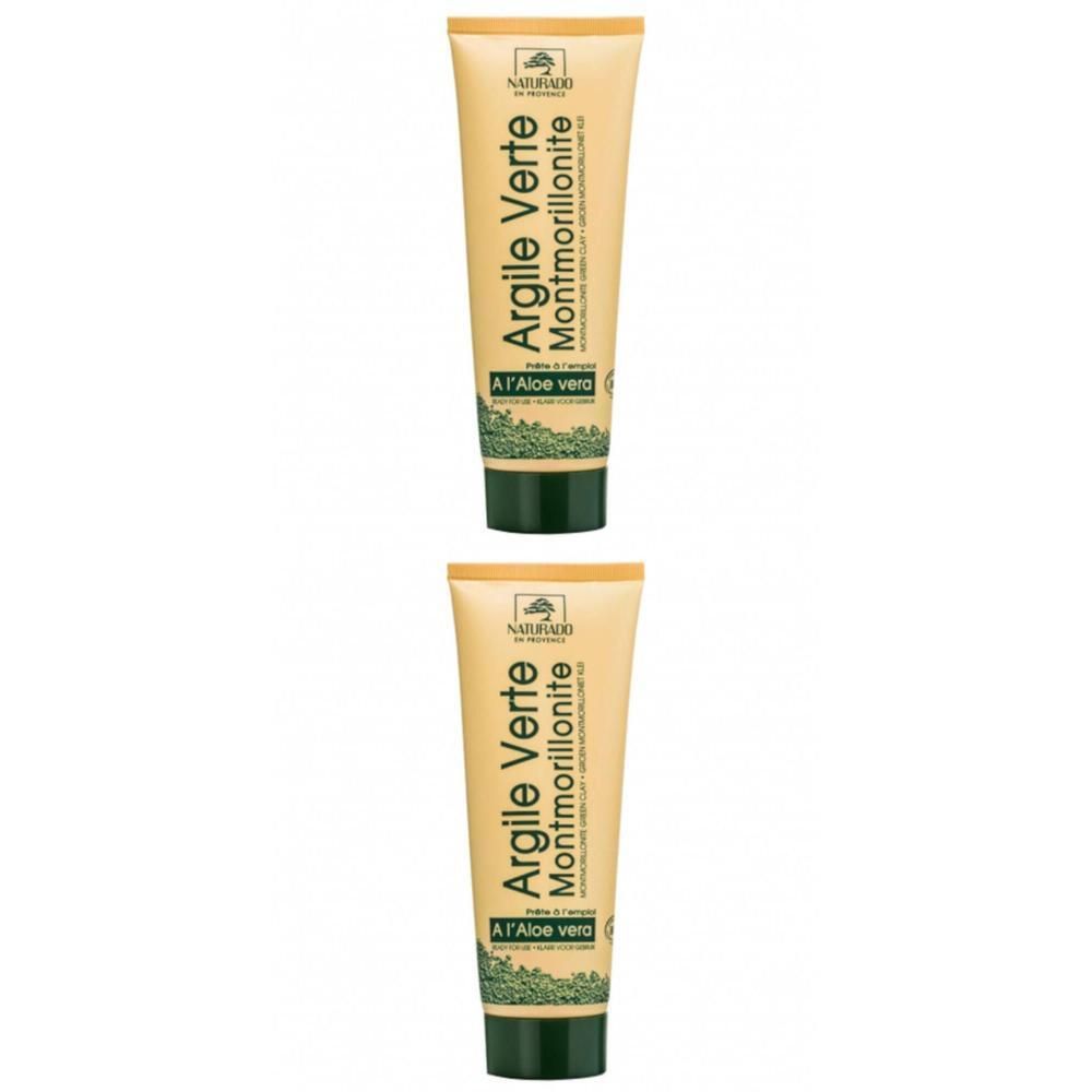 Deux tubes d'Argile Verte Montmorillonite à l'Aloe Vera.