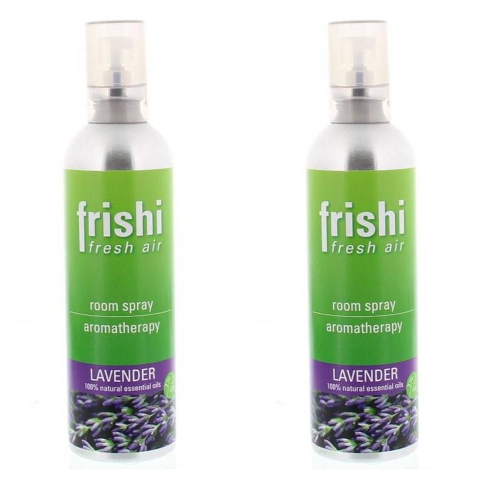 Deux sprays d'ambiance Frishi Lavande, aromathérapie, huiles essentielles 100% naturelles.