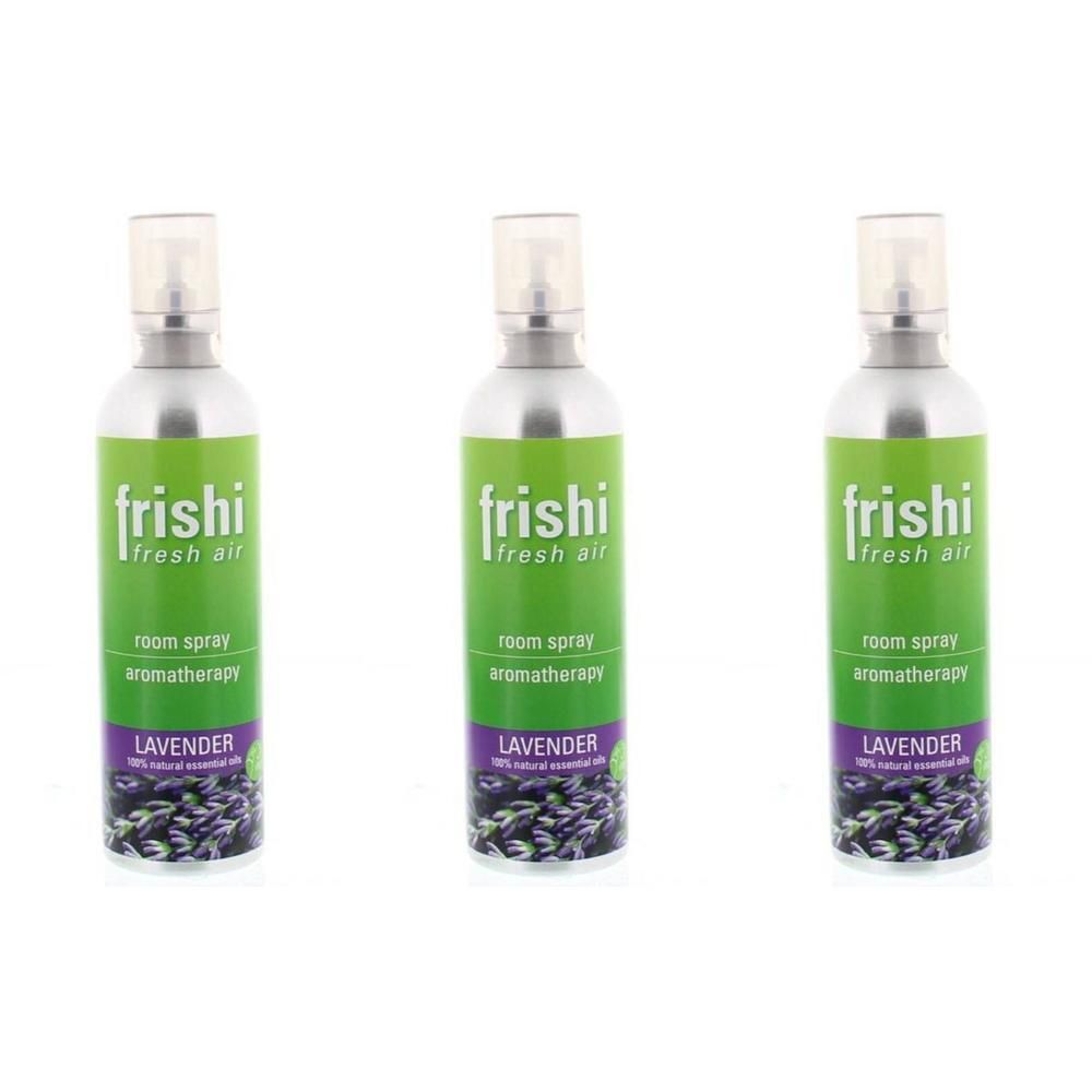 Drie Frishi Lavendel kamer sprays met aromatherapie.