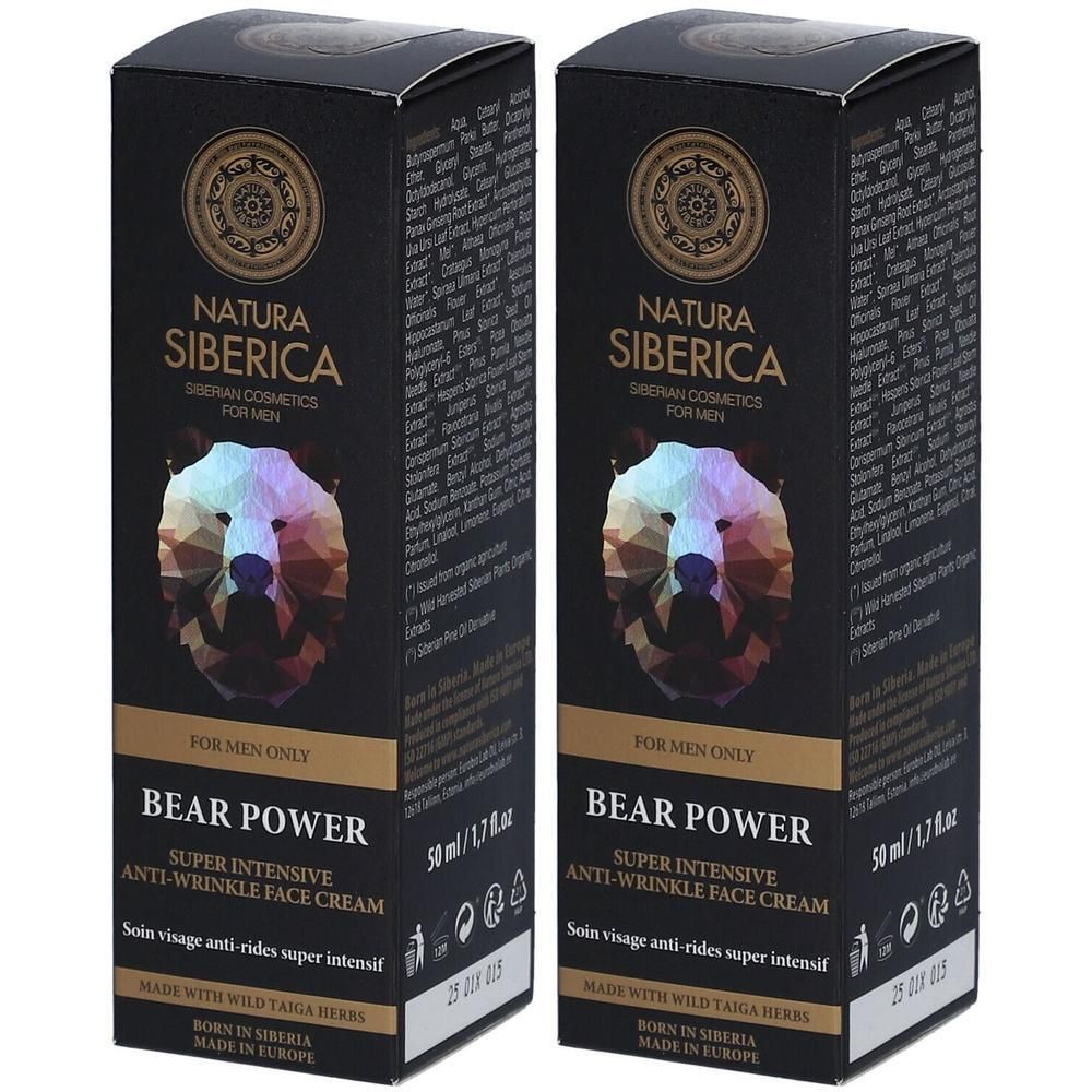 Natura Siberica Men Bear Power Super Intensive Anti-Wrinkle Face Cream