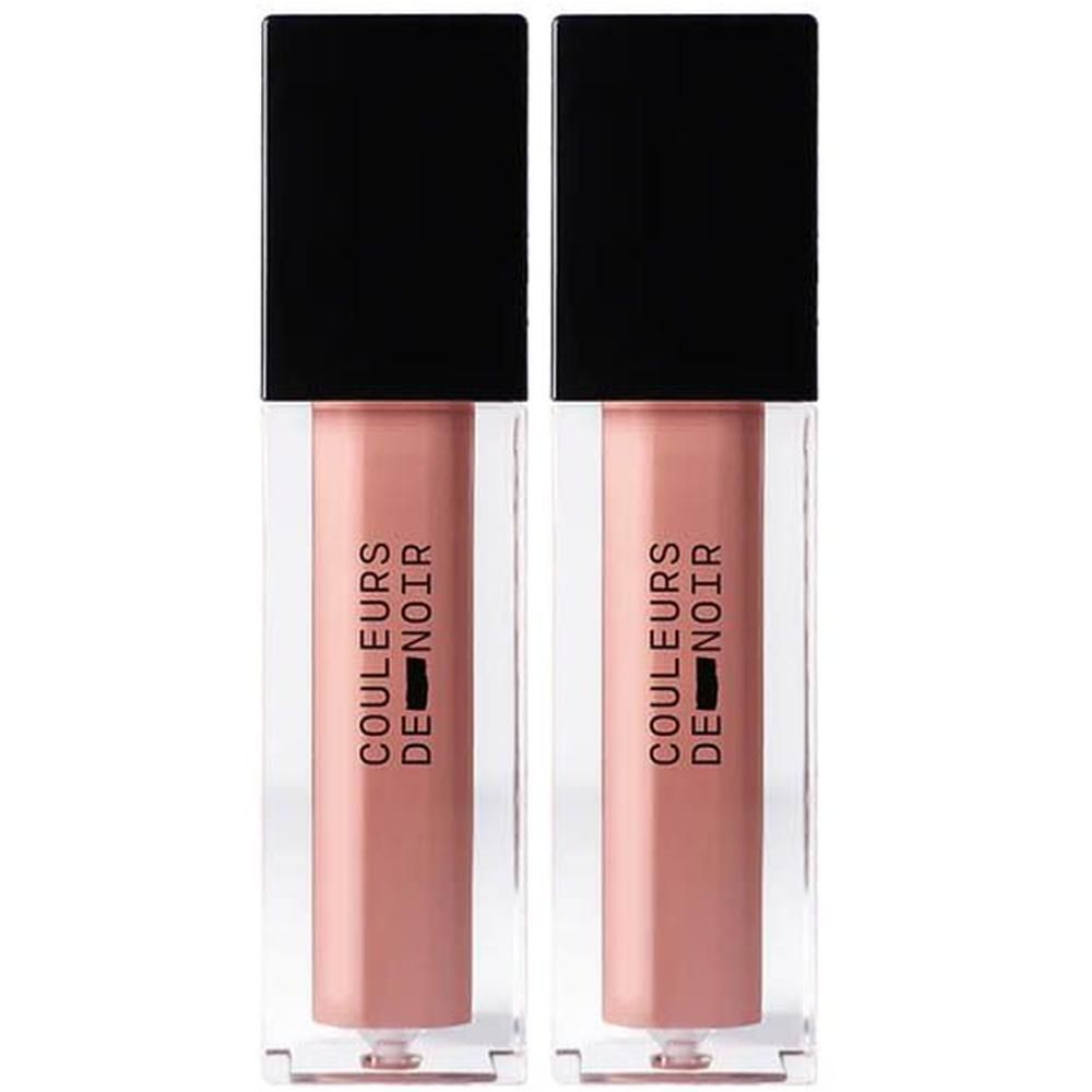 Deux flacons de Couleurs de Noir Instant Gloss Lip Maximizer 01 Light Coral.