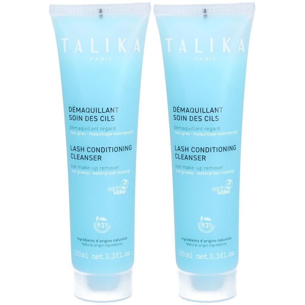 Deux flacons Talika Démaquillant Soin des Cils, 100ml.