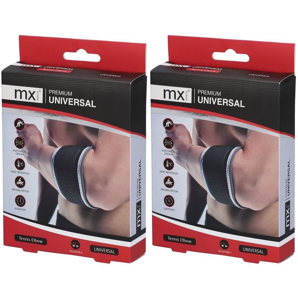 Deux paquets de bandeaux universels MX Premium pour tennis elbow.