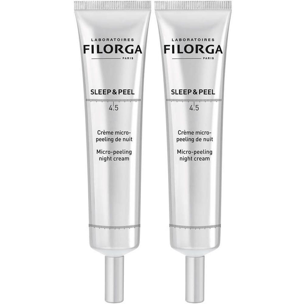 Twee tubes Filorga SLEEP & PEEL 4.5 nachtcrème.