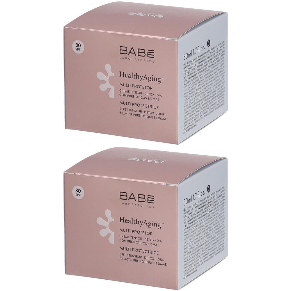 Twee dozen BABÉ HealthyAging+ Multi Protector Lifting Cream SPF30.