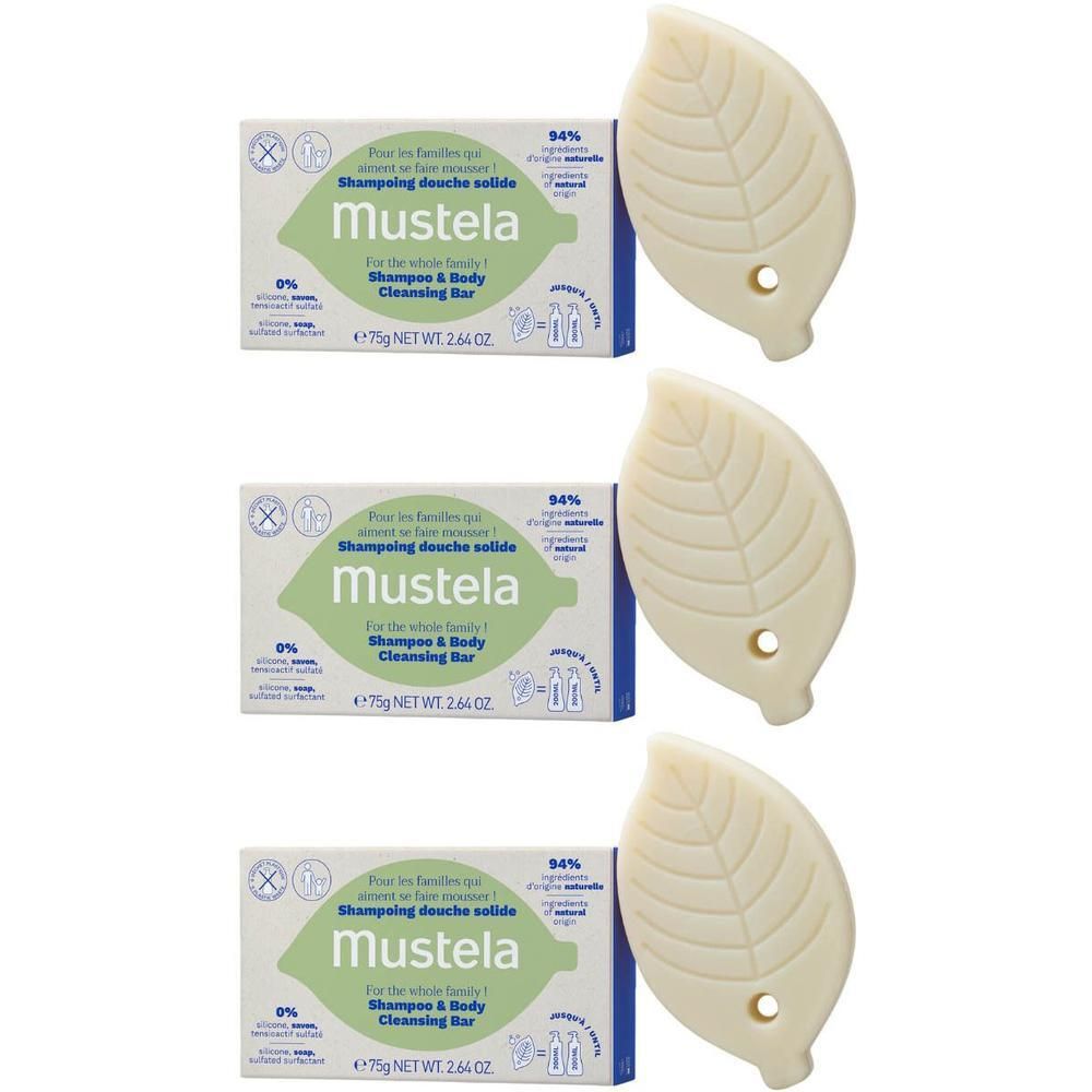 mustela® Shampoing Douche Solide Huile d'avocat BIO