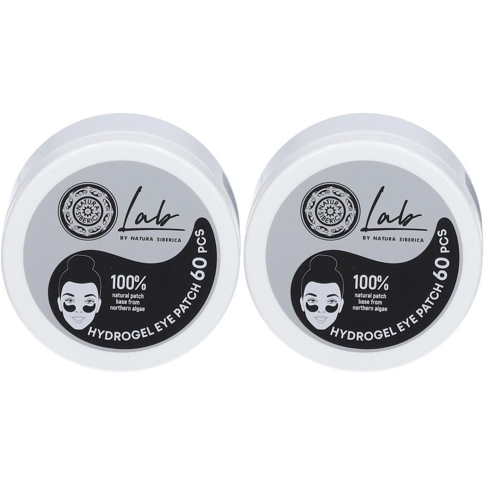 Deux pots de Natura Siberica Labo Biome Hyaluronic Eye Patch, 60 pièces chacun.