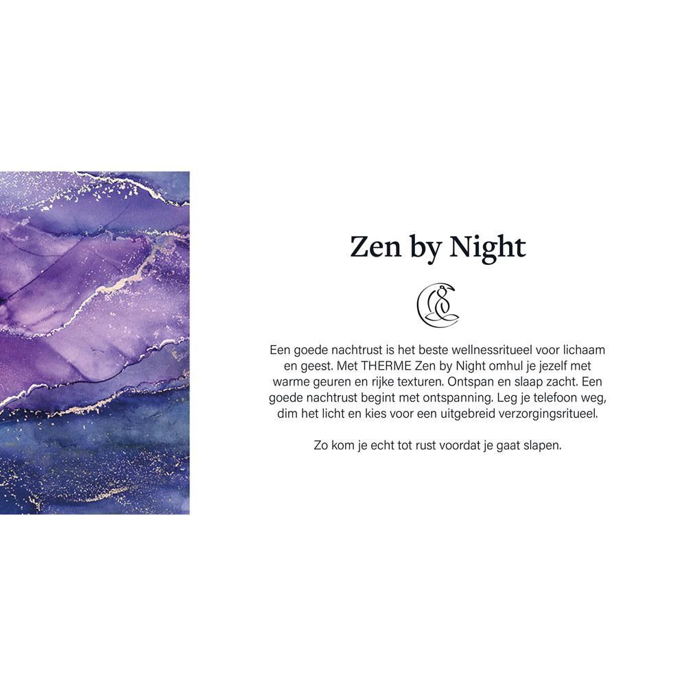 Pot Therme Zen by Night Body Butter met paars-blauw design.
